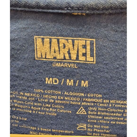 Marvel Blue spider-man shirt size Mens medium. 100% cotton. Short Sleeves - Picture 3 of 4